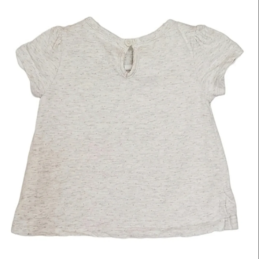 K1332 * Just One You Flamingo Girls Top White Pink Size 12M